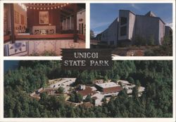 Unicoi State Park Lodge & Aerial View, Helen, GA Postcard