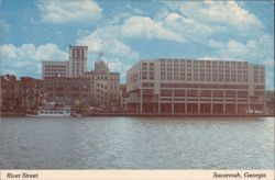 River Street Skyline, Hyatt Regency Hotel, Savannah, GA Postcard