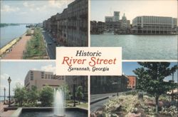 Historic River Street, Savannah, Georgia Postcard