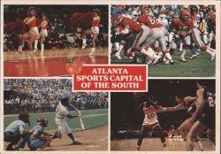 Atlanta Sports Capital of the South Collage Postcard