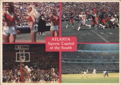 Atlanta, Sports Capital of the South - Sports Montage Postcard