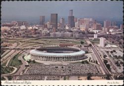 Atlanta Stadium and Skyline Postcard