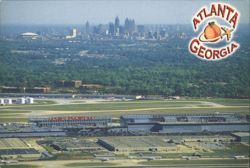 Atlanta, Georgia - Hartsfield-Jackson Airport & Skyline Postcard