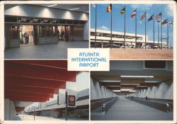 Atlanta International Airport, Multiple Views Postcard