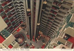 Regency Hyatt House Atrium, Atlanta Postcard
