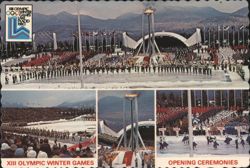 XIII Olympic Winter Games Opening Ceremonies, Lake Placid 1980 Postcard