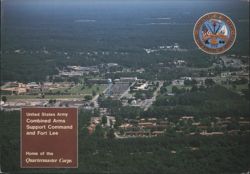 United States Army Combined Arms Support Command and Fort Lee Postcard