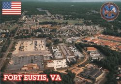 Aerial View of Fort Eustis, VA Postcard