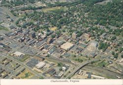 Aerial View of Charlottesville, Virginia Postcard