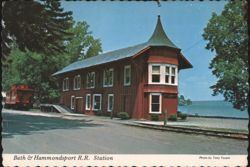 Bath & Hammondsport R.R. Station Postcard
