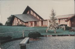 Abbey of The Genesee, Abbey Church - Frosty Morning Postcard