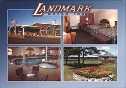 Landmark Motor Inn, Glens Falls, NY Postcard