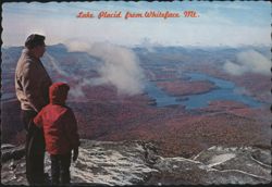 Lake Placid from Whiteface Mt., Adirondacks Postcard