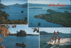 Lake George, Adirondacks of New York, Scenic Views Postcard