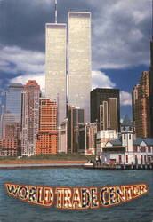 World Trade Center Twin Towers, New York City Postcard