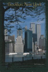 World Trade Center from Brooklyn, New York Postcard