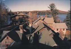 Sagamore Main Lodge & Sagamore Lake, Raquette Lake Postcard