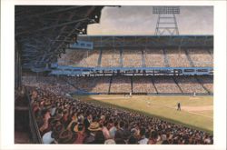 Sunlit Ebbets Field by William Feldman Postcard