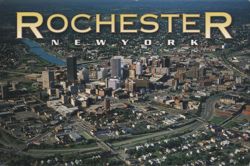 Aerial View of Rochester, New York Postcard