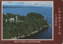 Split Rock Lighthouse, Lake Champlain Postcard