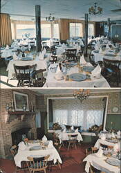 Saxon Arms Restaurant on Connetquot River, Oakdale, NY Postcard