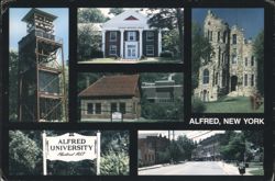 Alfred University Campus, Alfred, New York Postcard