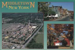 Middletown, New York: Downtown, Countryside & Orange County Fair Postcard