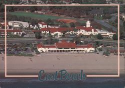 East Beach and Sheraton Hotel, Santa Barbara Postcard