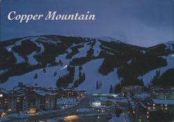Copper Mountain Ski Resort at Dusk Postcard