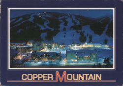 Copper Mountain, Night Lights Postcard
