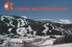 Copper Mountain Resort, Snow-Covered Slopes Postcard