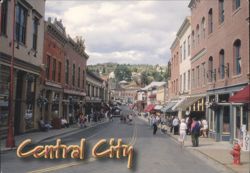 Street View of Central City Postcard