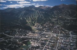 Aerial View of Breckenridge and Tenmile Range Postcard