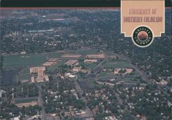 Aerial View of University of Northern Colorado Postcard