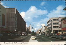 Broad Street, Richmond, Virginia, with Thalhimers & Steins Postcard