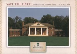James Madison's Montpelier Restoration Celebration 2008 Postcard