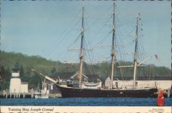 Training Ship Joseph Conrad at Mystic Seaport Postcard