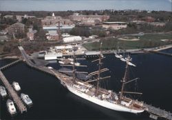 U.S. Coast Guard Academy and C.G. Barque Eagle Postcard
