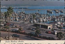 Santa Barbara Harbor, Yacht and Small Boat Anchorage Postcard
