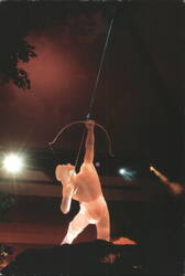 Native American Archer Statue Foxwoods Casino CT Postcard Postcard