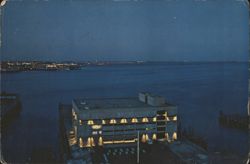 New England Aquarium by Night, Boston Postcard