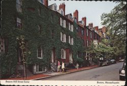 Beacon Hill Street Scene Postcard