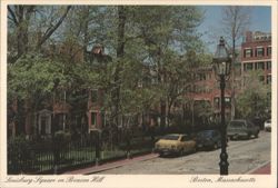 Louisburg Square on Beacon Hill Postcard