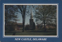 Immanuel Church and Academy Building, New Castle Postcard