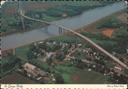 St. Georges Bridge Over Chesapeake and Delaware Canal Postcard