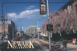 Main Street, Downtown Newark, Delaware Postcard