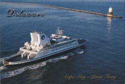 M/V Delaware, Cape May - Lewes Ferry Postcard