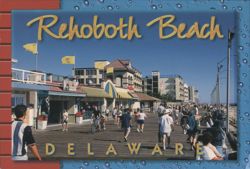 Rehoboth Beach Boardwalk, Delaware Postcard