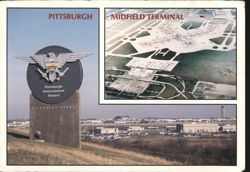 Pittsburgh International Airport and Midfield Terminal Postcard