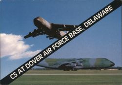 C5 Galaxy at Dover Air Force Base, Delaware Postcard